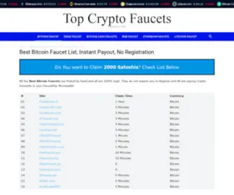 Topfaucet.xyz(Top Crypto Faucets) Screenshot