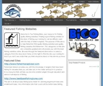 Topfishingsites.com(Top Fishing Sites) Screenshot