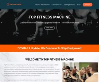 Topfitnessmachine.com(Exercise Equipment For Sale) Screenshot