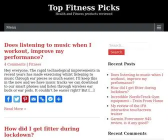 Topfitnesspicks.com(NordicTrack treadmills review) Screenshot