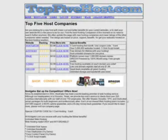 Topfivehost.com(The Best Hosting Companies) Screenshot