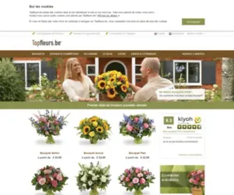 Topfleurs.be(Envoyer des fleurs et commander des fleurs) Screenshot