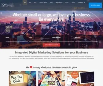 Topfloormarketing.net(Digital Marketing Solutions for your Business) Screenshot