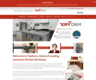 Topform.ie(Leaders in Creative Worktop Solutions) Screenshot