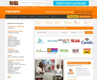 Topfranquicias.es(Buscador de franquicias rentables en España) Screenshot