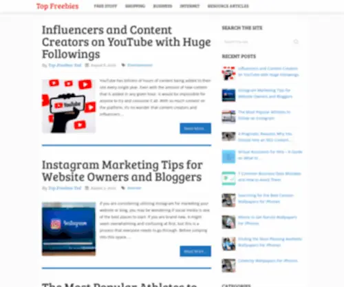 Topfreebies.com(Top Freebies) Screenshot