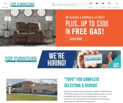 Topfurniture.com(Top Furniture & Appliance Store) Screenshot