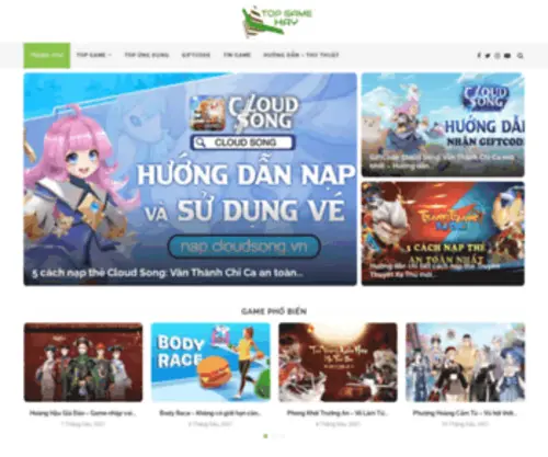 Topgamehay.net(Top Game Hay) Screenshot