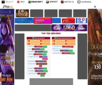 Topgameserver.net(Top Lineage 2 servers 2024) Screenshot