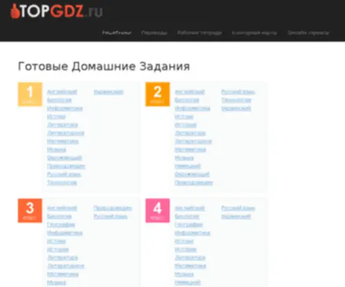 Topgdz.ru(ГДЗ (домашние задания) Сочинения) Screenshot