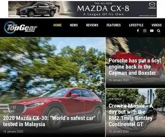 Topgear.com.my(Topgear Malaysia) Screenshot