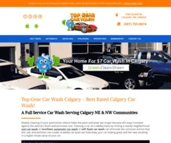 Topgearcarwash.net(Calgary Car Wash Serving NE & NW Calgary) Screenshot