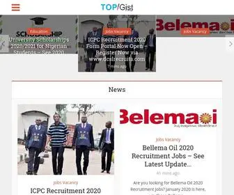 Topgist.com.ng(Top Gist Nigeria) Screenshot