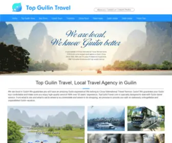 Topguilintravel.com(Top Guilin Travel Agency) Screenshot