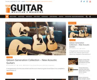 Topguitar.eu(Musicians Magazine for guitar players) Screenshot