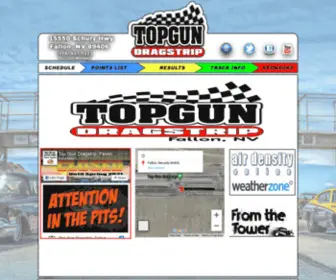 Topgunraceway.com(Top Gun Dragstrip) Screenshot