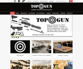 Topgunrange.com(Top Gun Range Houston TX Indoor Gun Range Shooting) Screenshot