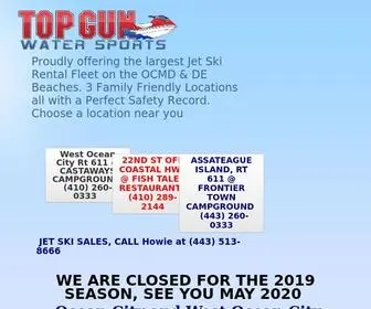 Topgunwatersports.com(OC Bay Sports & Top Gun Water Sports) Screenshot