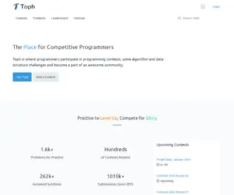 Toph.co(Sport Programming Platform) Screenshot