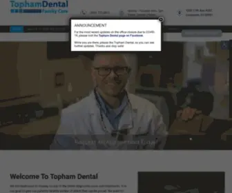 Tophamdental.com(Dentist in Longmont) Screenshot