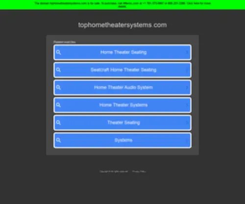 Tophometheatersystems.com(Home Audio Speakers) Screenshot