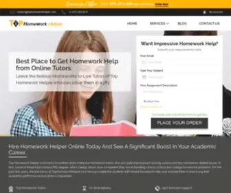 Tophomeworkhelper.com(Top Homework Helper) Screenshot
