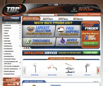 Tophoops.com(Basketball Hoops) Screenshot