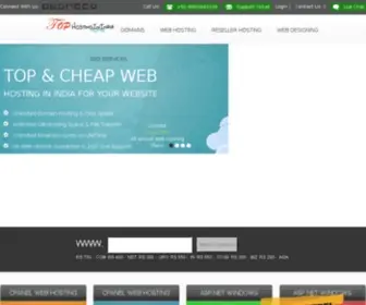 Tophostinginindia.com(Cheap and Top Web Hosting In India) Screenshot