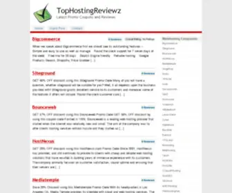 Tophostingreviewz.com(Hosting Reviews and Coupon Codes) Screenshot