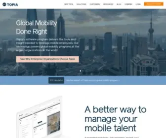 Topia.com(The Leading Global Talent Mobility Platform) Screenshot