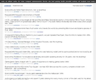 Topiama.com(The best Reddit IAmA's in a readable format) Screenshot