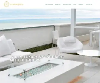 Topiarius.com(Where Luxury and Sanctuary Meet Outdoors) Screenshot