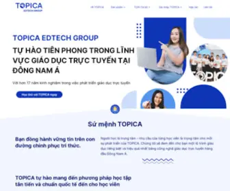 Topica.edu.vn(TOPICA Education Group) Screenshot