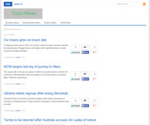 Topicair.com(Top News Portal in Air) Screenshot