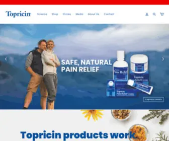 Topicalbiomedics.com(Topricin Pain Relief Cream Products) Screenshot