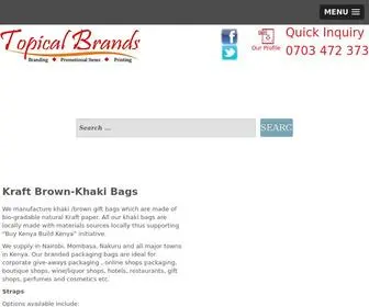 Topicalbrands.com(Kraft Brown Bags) Screenshot