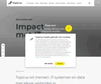 Topicus.nl(IT-bedrijf in Deventer) Screenshot