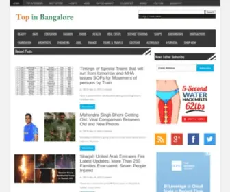 Topinbangalore.com(Top in Bangalore) Screenshot