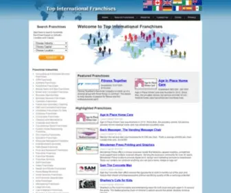 Topinternationalfranchises.com(Franchises for Sale) Screenshot