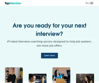 Topinterview.com(Interview Coaching To Ace the Interview) Screenshot