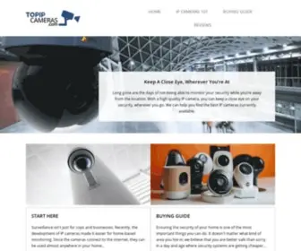 Topipcameras.com(We Can Help You Find The Best IP Cameras) Screenshot
