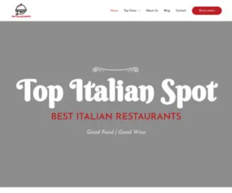 Topitalianspots.com(Top Italian Spots) Screenshot