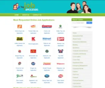 Topjobapplications.com(Printable Job Application Employment PDF Forms) Screenshot