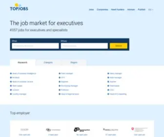 Topjobs.ch(Stellenangebote für Fach) Screenshot