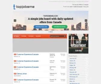 Topjobsme.com(The Canadian market) Screenshot