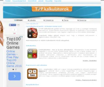 Topkalkulatorok.hu(Kalkulátorok) Screenshot