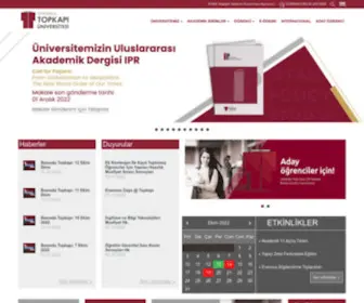 Topkapi.edu.tr(İstanbul) Screenshot