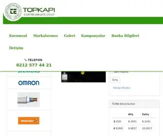 Topkapielektrik.com.tr(Topkap) Screenshot