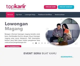 Topkarir.com(Temukan Lowongan kerja impianmu hanya di (PT. Top Karir Indonesia)) Screenshot
