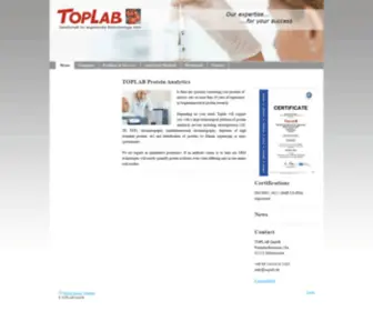 Toplab.de(TOPLAB Protein Analytical Services) Screenshot